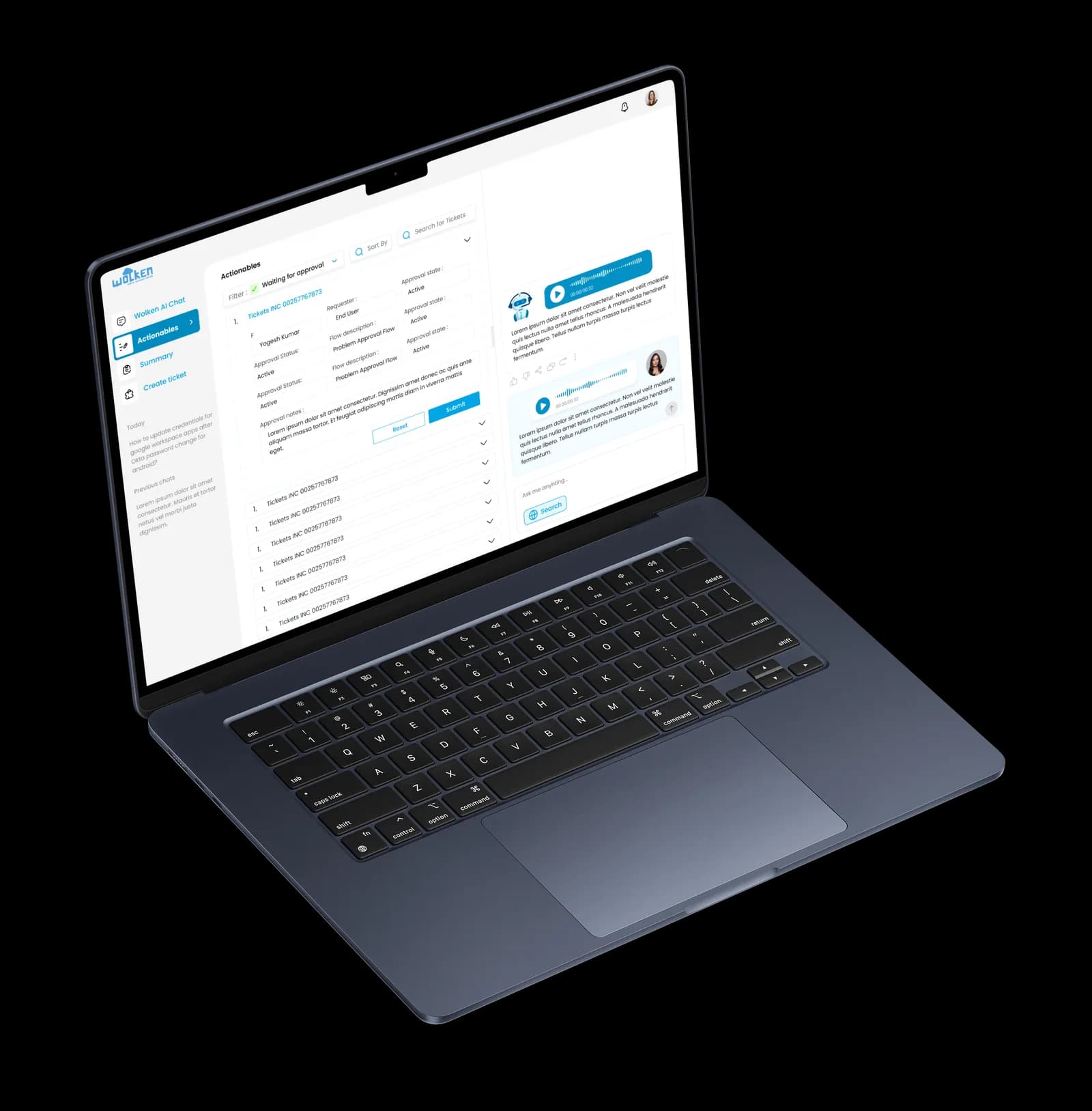 Wolken AI — WolkenAI end user chat assistant